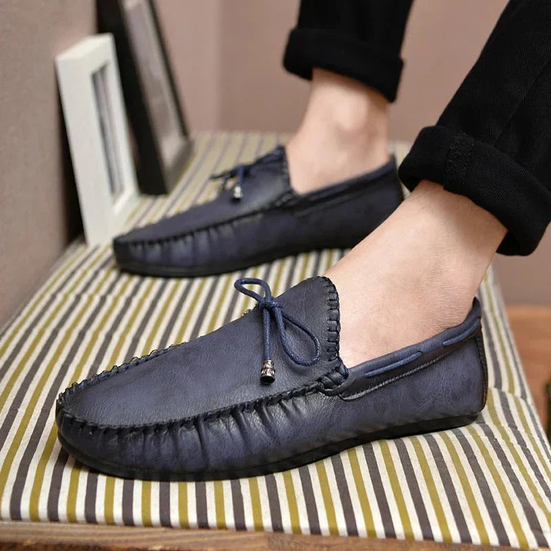 Men’s Classic Loafers with Drawstring | Eco-Friendly Materials for All Seasons