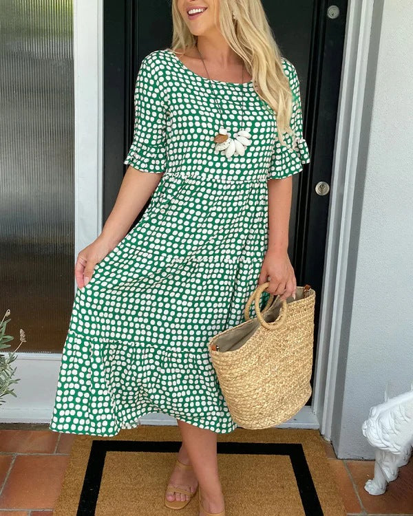 Reign - Flowy Summer Midi Dress for Women
