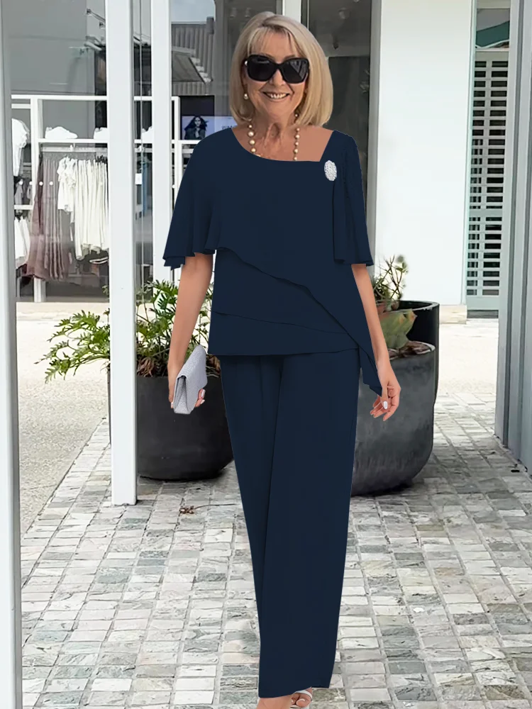 Women's Elegant Outfit Set - Flattering Fit & All-Day Comfort