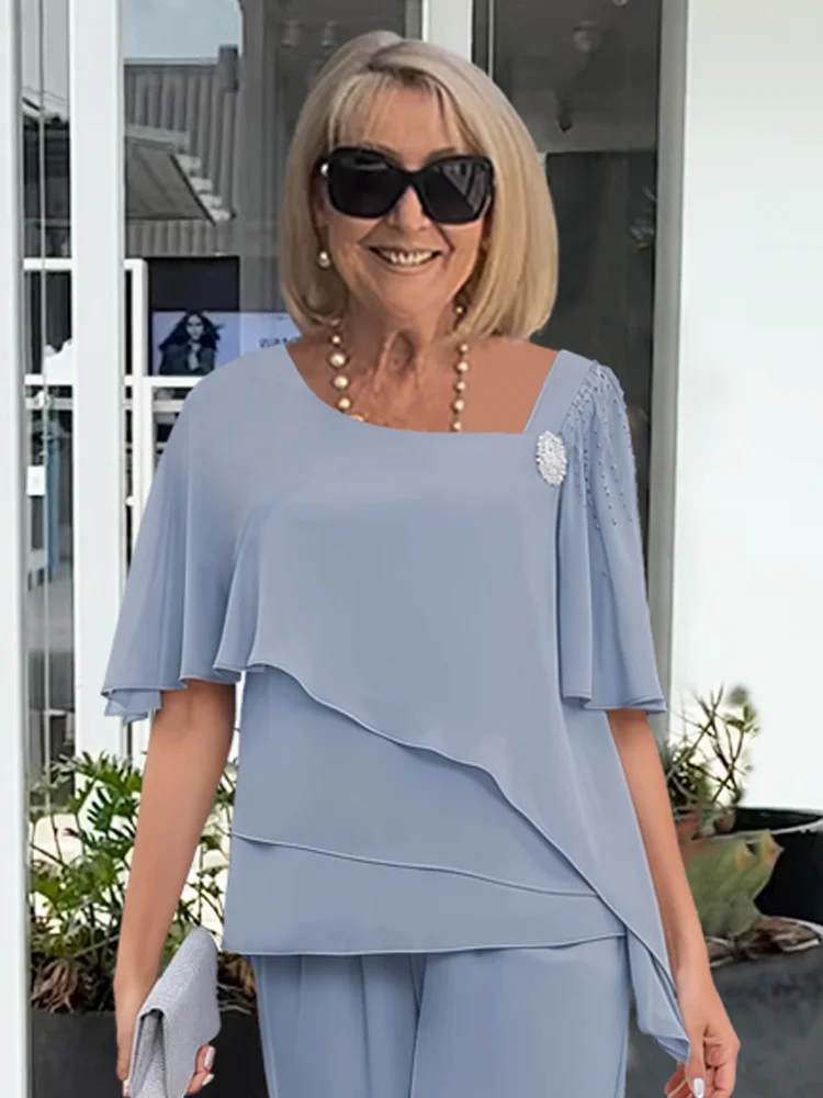 Women's Elegant Outfit Set - Flattering Fit & All-Day Comfort