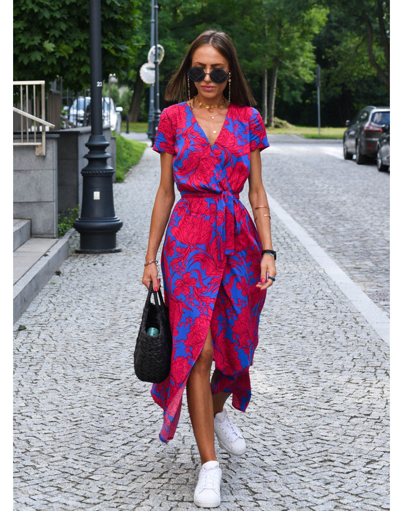 Indira - Floral Summer Midi Dress for Women