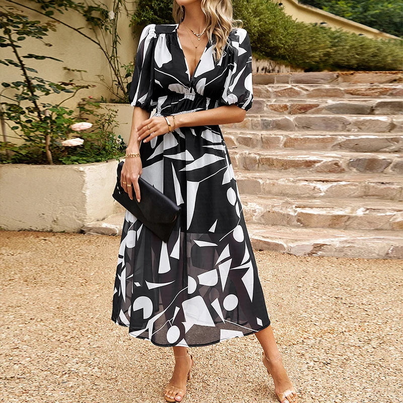 Amara - Elegant Summer Midi Dress for Women