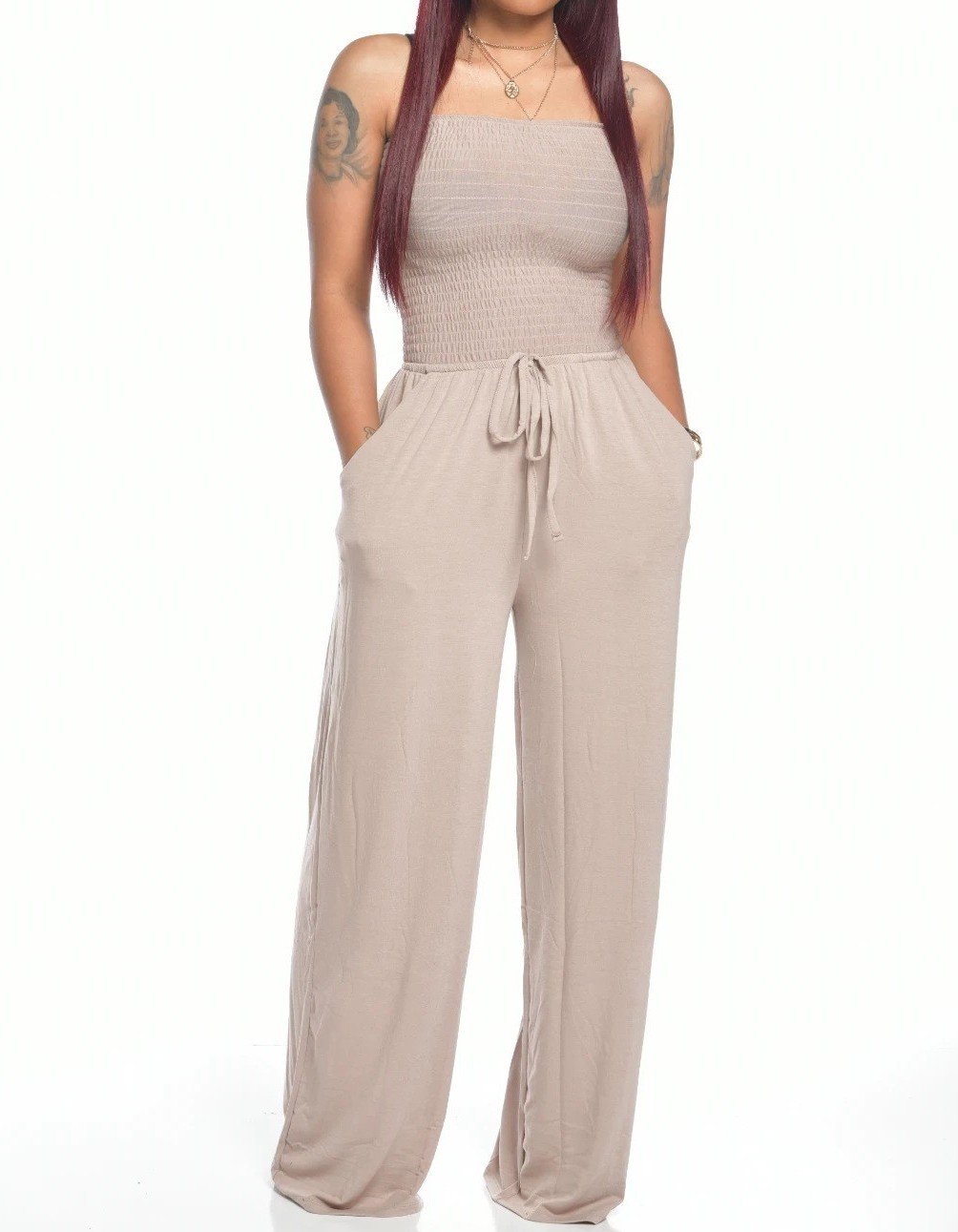 Delyth - Casual Print Jumpsuit for Women