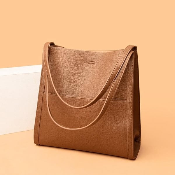Women's Genuine Leather Shoulder Bag - Elegant, Spacious, Versatile Design