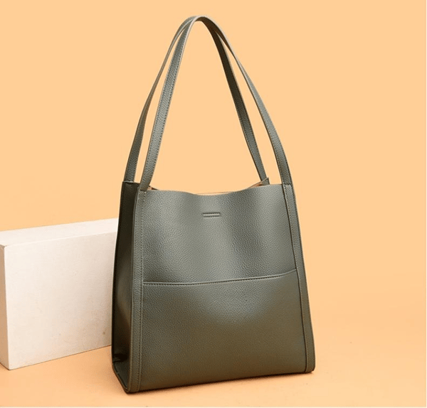 Women's Genuine Leather Shoulder Bag - Elegant, Spacious, Versatile Design