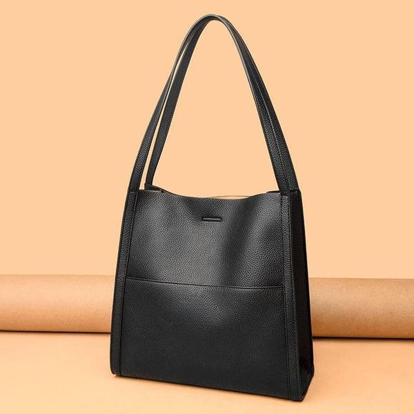 Women's Genuine Leather Shoulder Bag - Elegant, Spacious, Versatile Design
