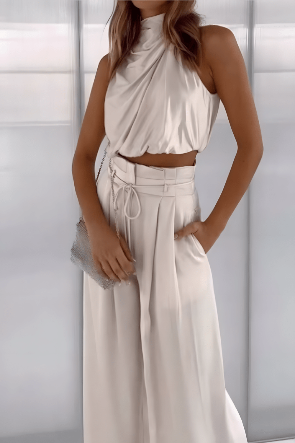 Ginevra - Elegant Silk 2 Piece Set for Women