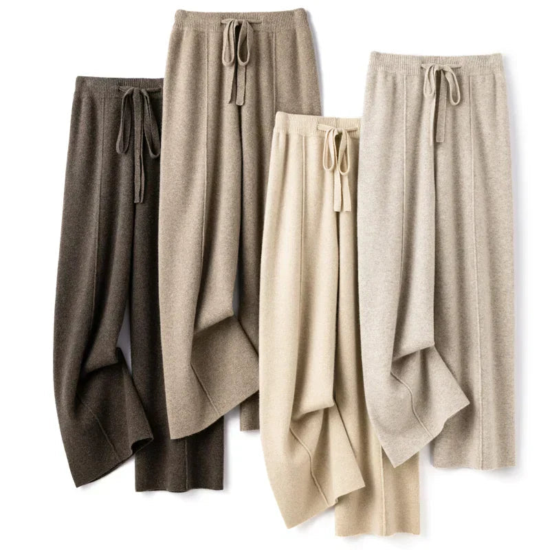 Ladies Relaxed Fit Lounge Trousers with Adjustable Drawstring