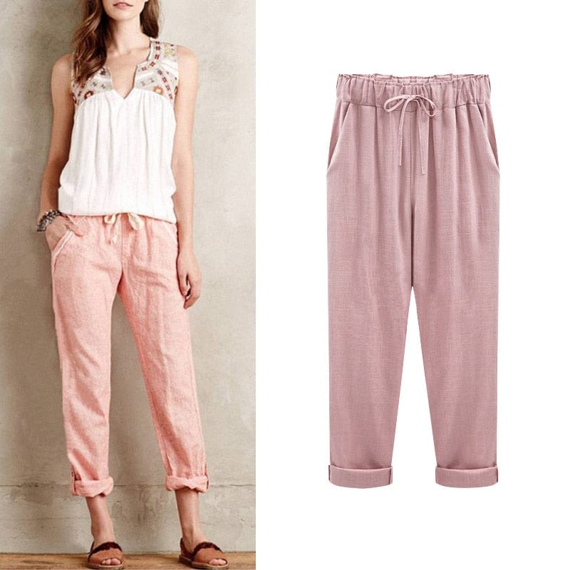 Skyla - Comfortable Linen Trousers for Women