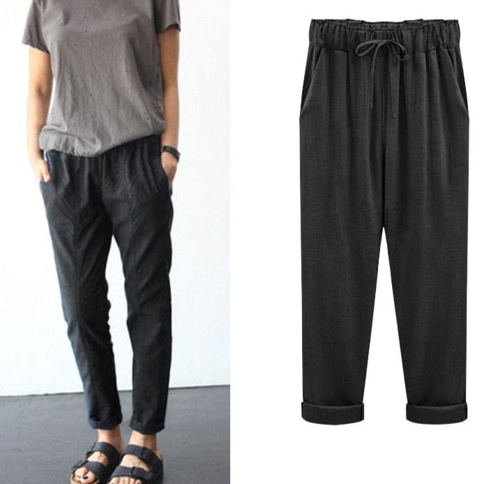 Skyla - Comfortable Linen Trousers for Women