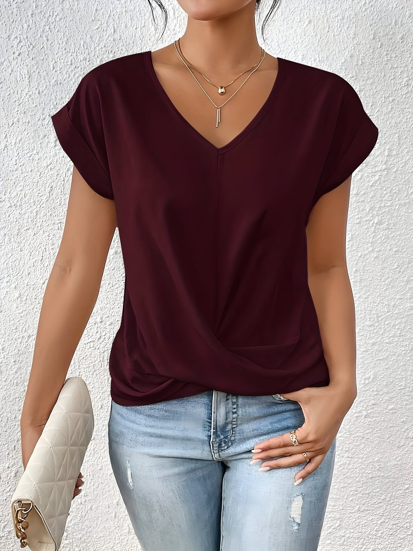 Sable - Stylish Twist Front Going Out Top for Women