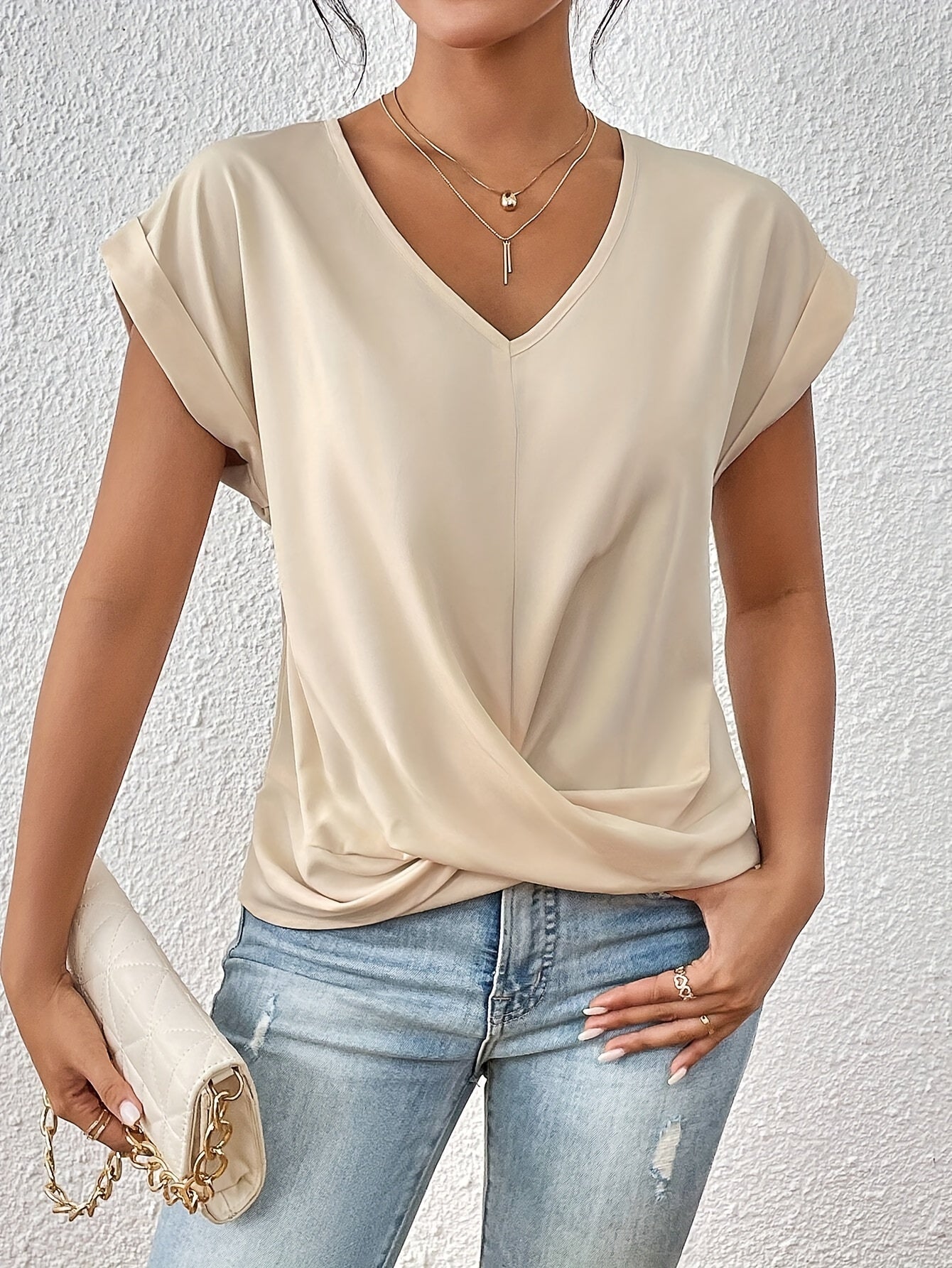 Sable - Stylish Twist Front Going Out Top for Women