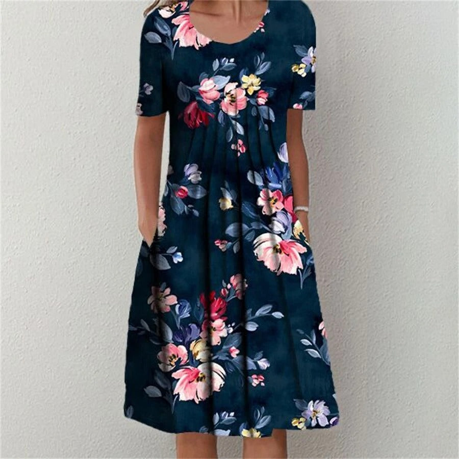 Halinae - Floral Summer Dress for Women