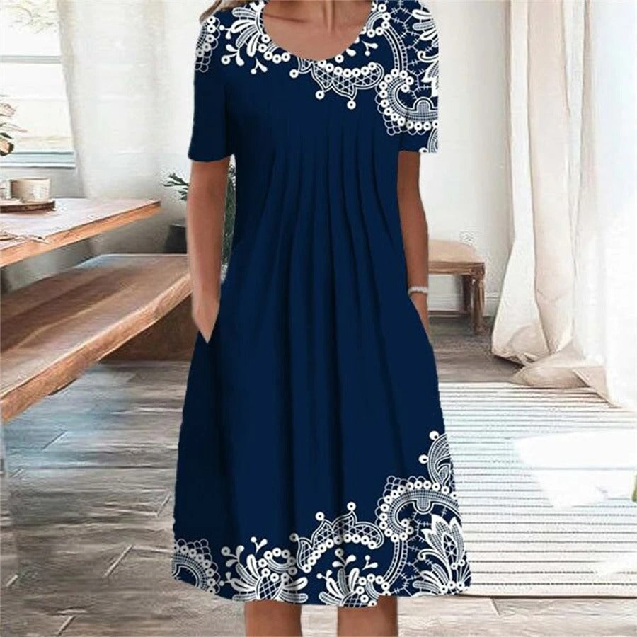 Halinae - Floral Summer Dress for Women