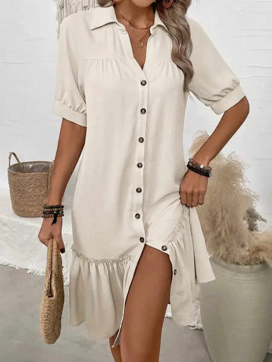 Uma - Elegant Summer Midi Dress for Women