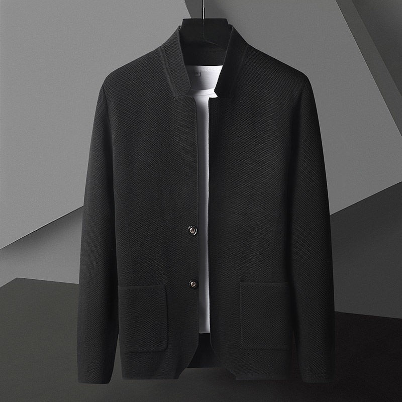 Men's Comfortable Long Sleeve Jacket - Lightweight Breathable Comfort for Effortless Style