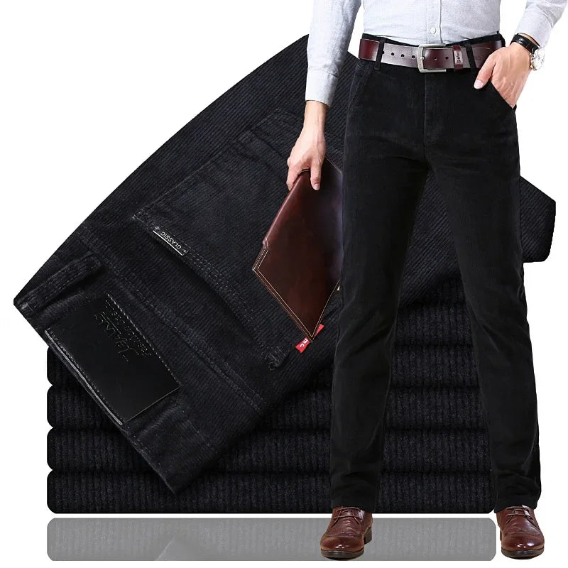 Men's Classic Trousers - Premium Corduroy for Comfort & Versatile Style