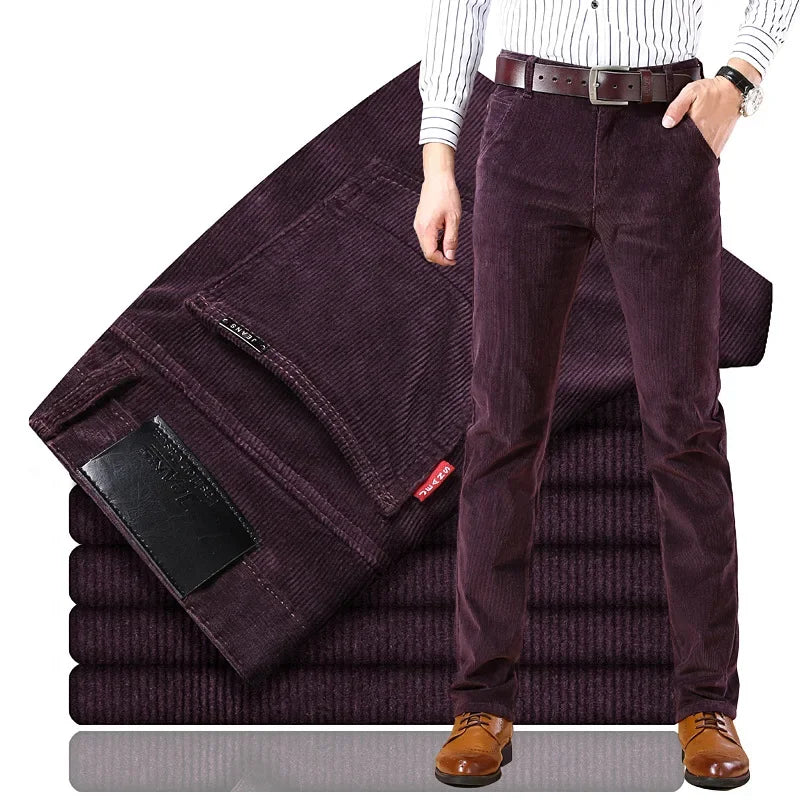Men's Classic Trousers - Premium Corduroy for Comfort & Versatile Style