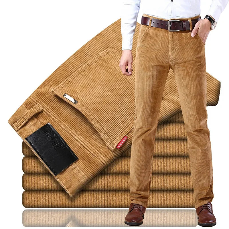 Men's Classic Trousers - Premium Corduroy for Comfort & Versatile Style