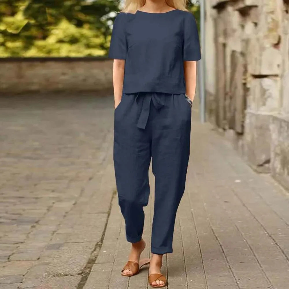Avelyn - Breathable Linen Set for Women