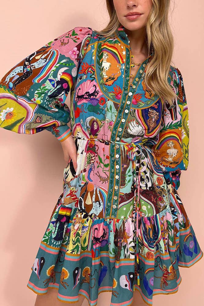 Oaklyn - Floral Summer Mini Dress for Women