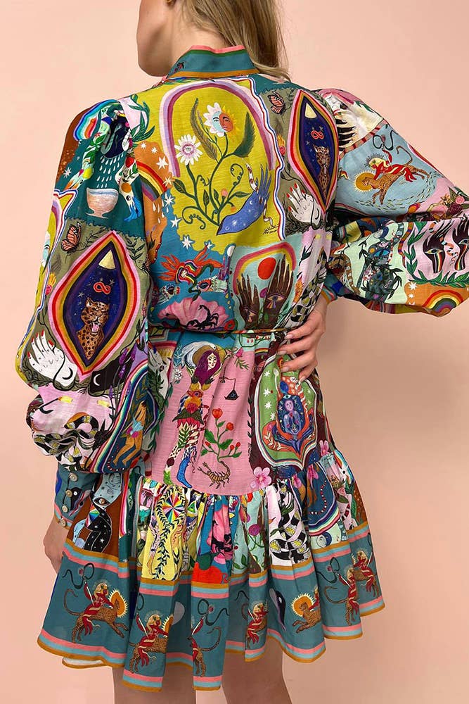 Oaklyn - Floral Summer Mini Dress for Women