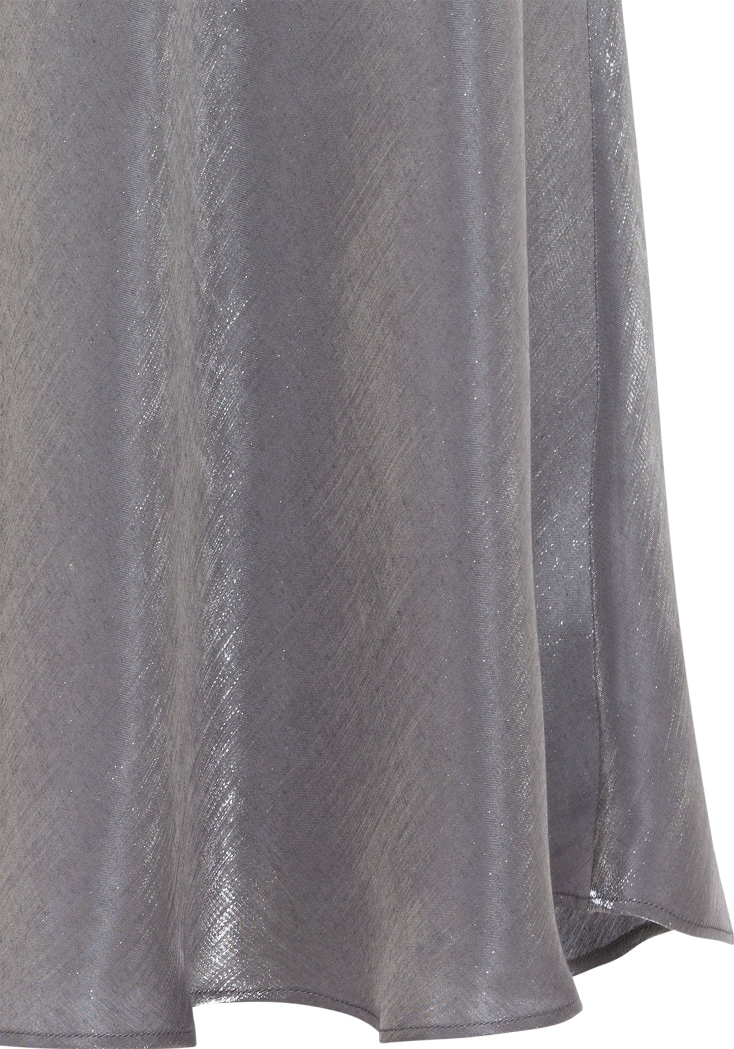 Women's A-Line Midi Skirt with Shimmering Detail