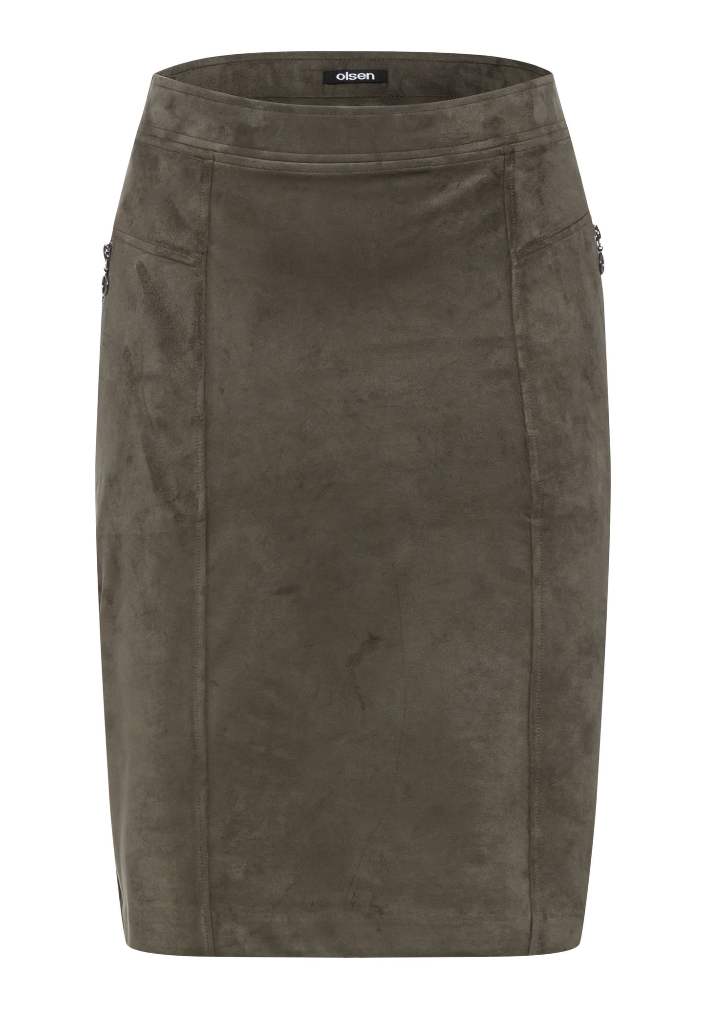 Women's Chic Pull-On Skirt with Flat Front Design