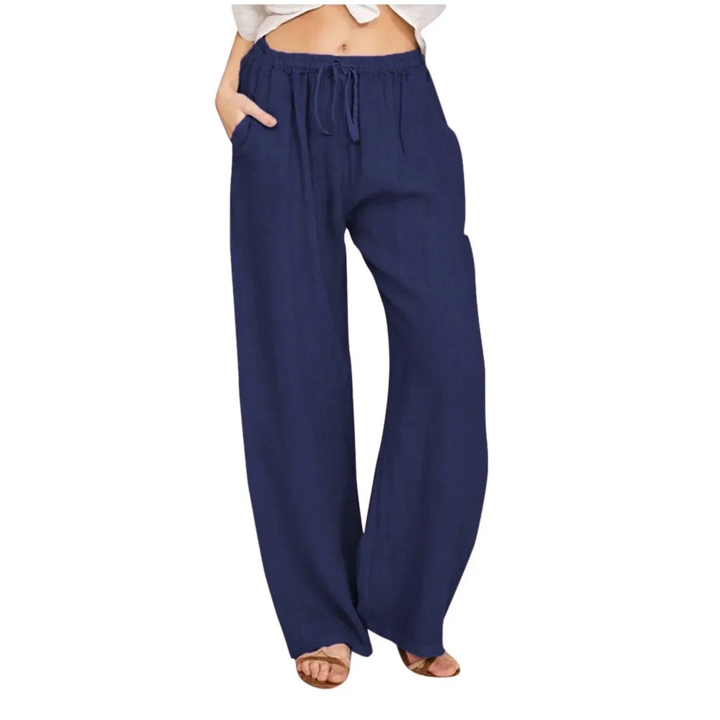 Women's Flowy Wide Leg Pants with Relaxed Fit