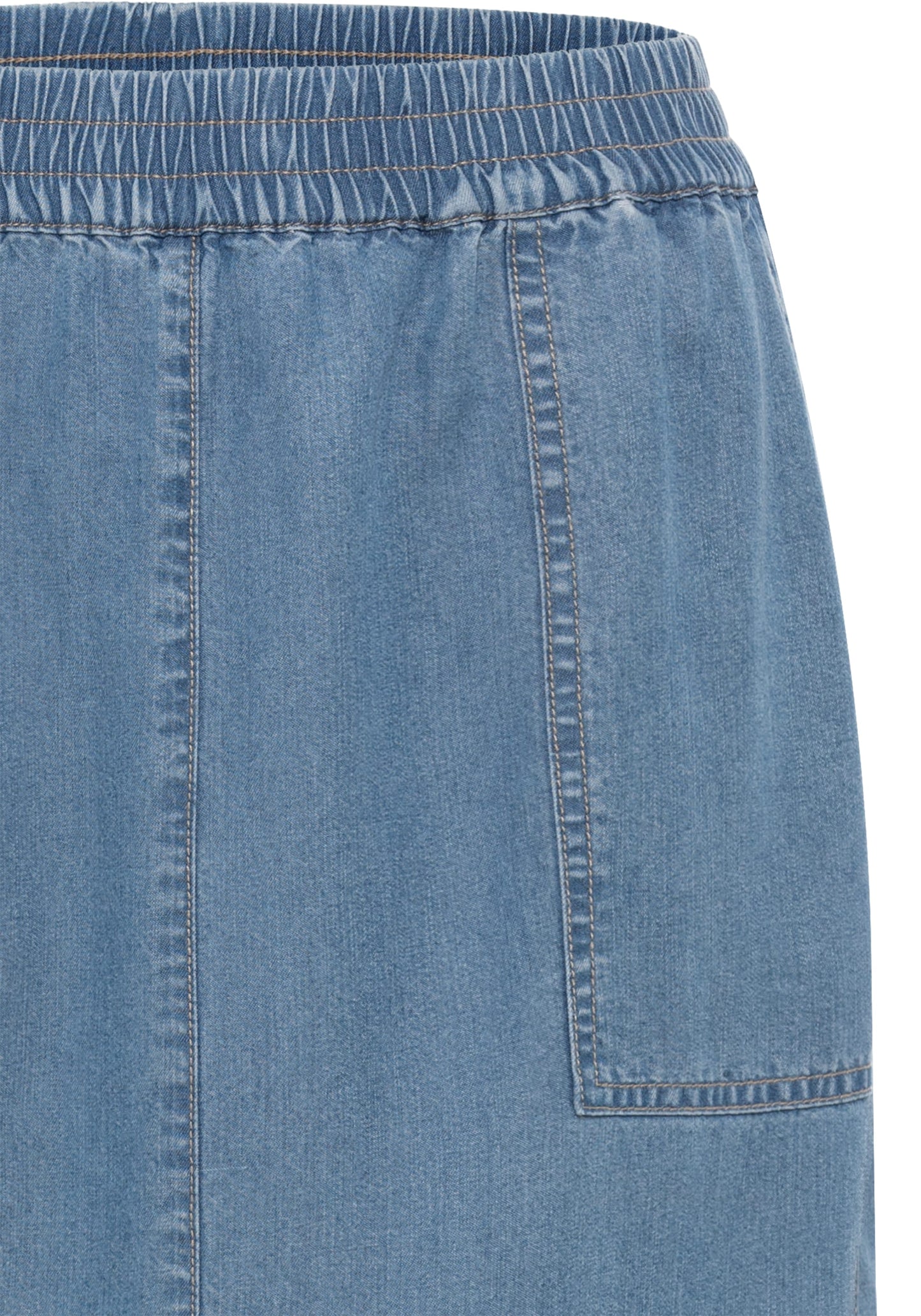 Women's Lightweight Denim Skirt with Classic Design