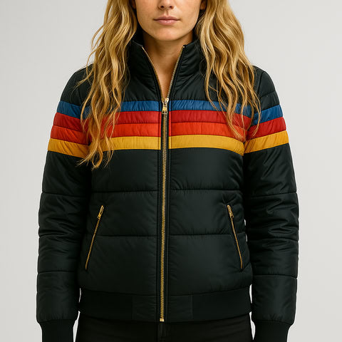 Women's Lightweight Waterproof Rain Jacket with Modern Design