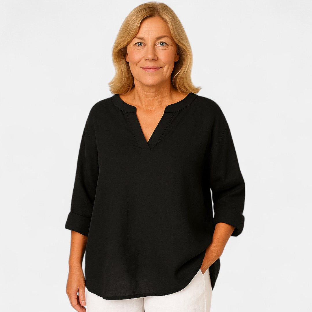 Women's Relaxed Blouse with Airy Fit for Casual Summer Wear