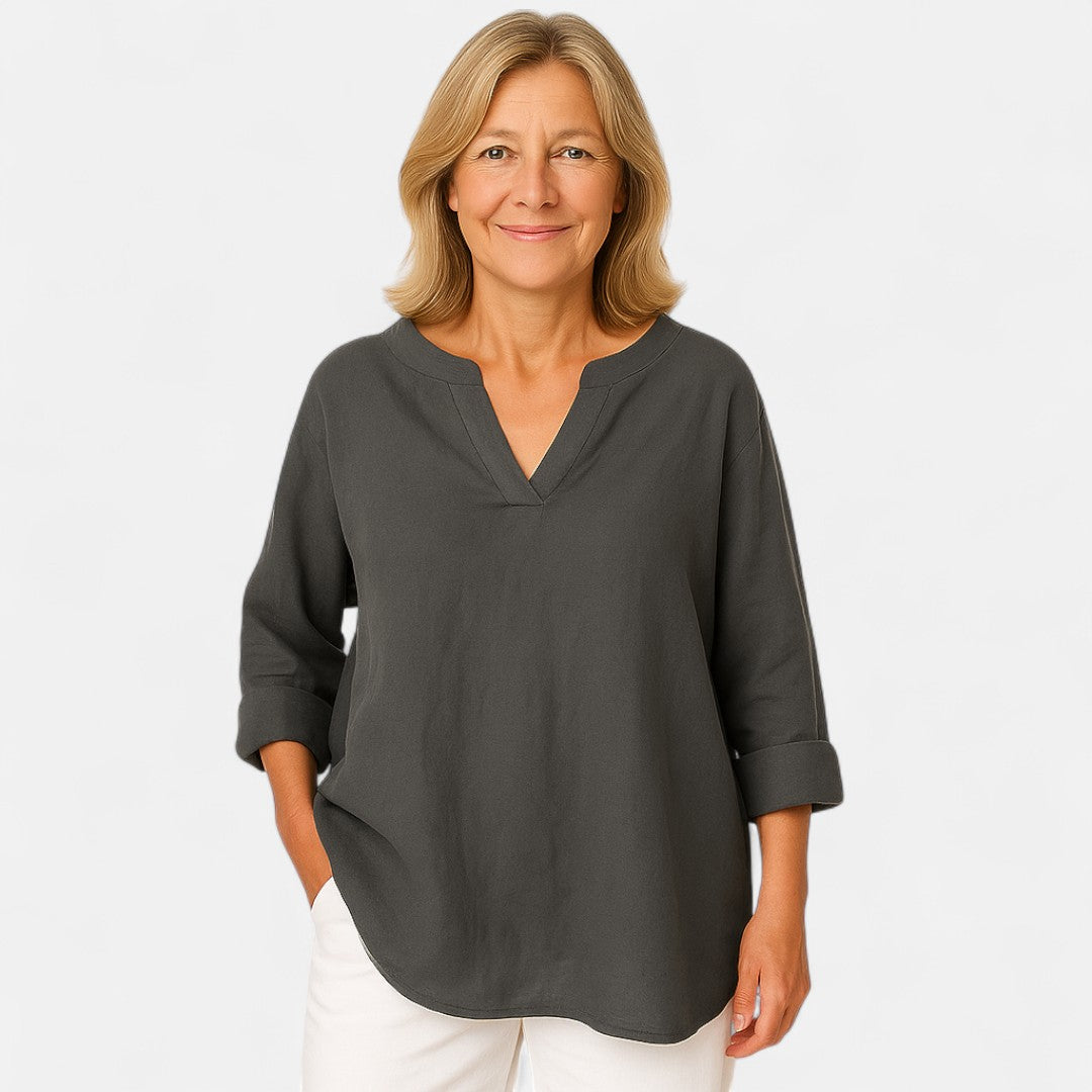 Women's Relaxed Blouse with Airy Fit for Casual Summer Wear