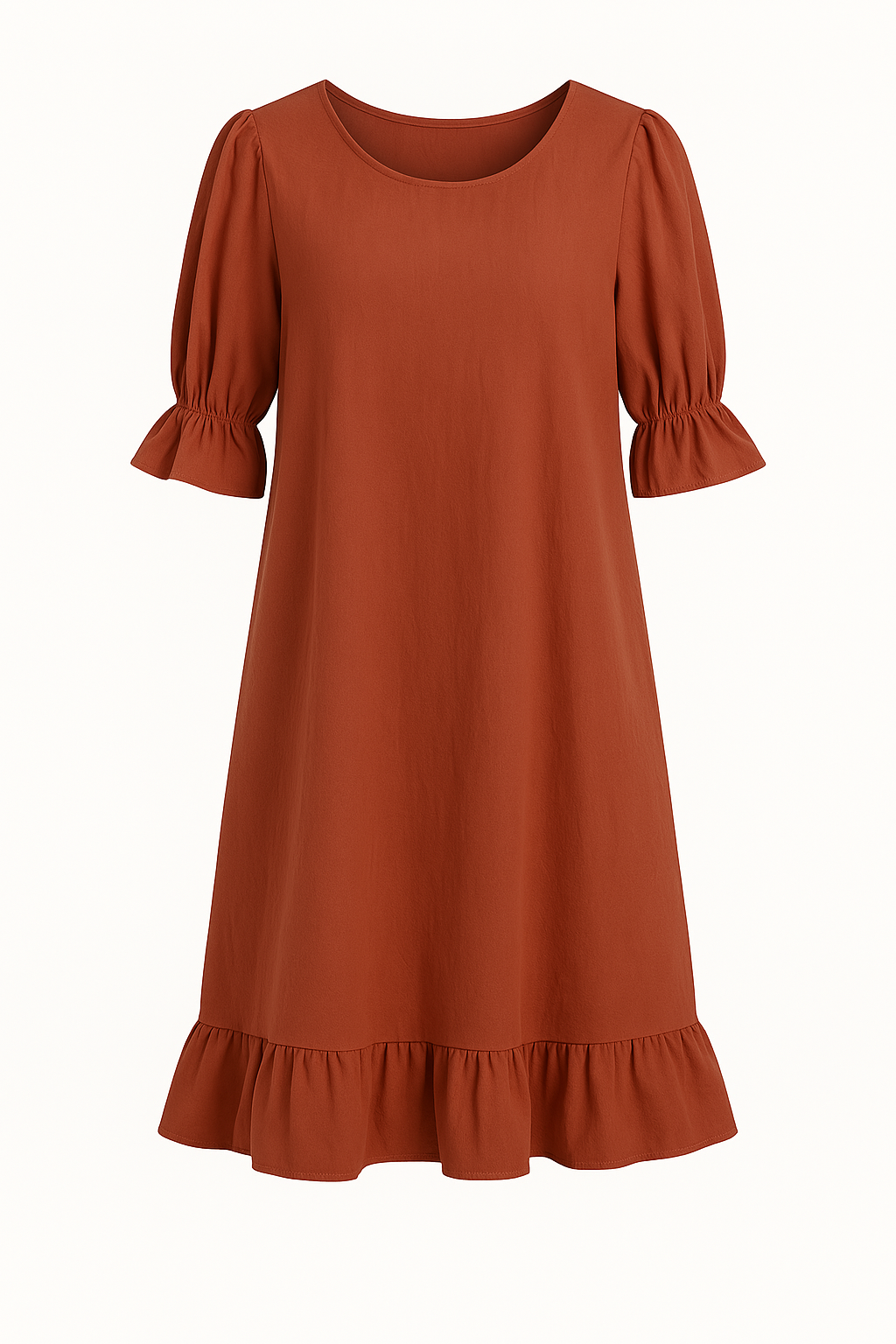 Women's Relaxed Fit Summer Dress with Ruffle Details