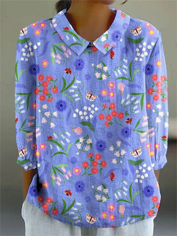 Women's Unique Patterned Blouse for Casual Wear