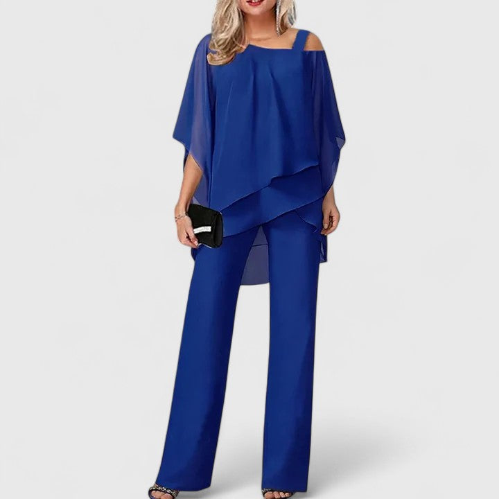 Women's Versatile Two Piece Pants Set with Chic Design for Various Occasions