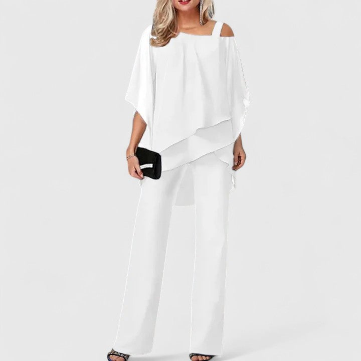 Women's Versatile Two Piece Pants Set with Chic Design for Various Occasions