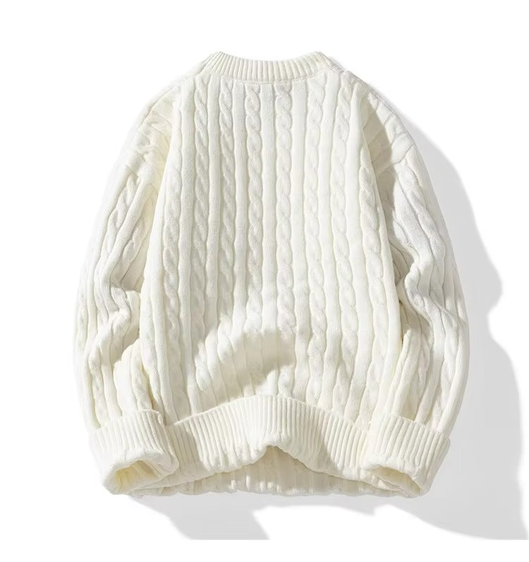 Men's Crew Neck Cable Knitted Jumper | Ideal for Autumn/Winter