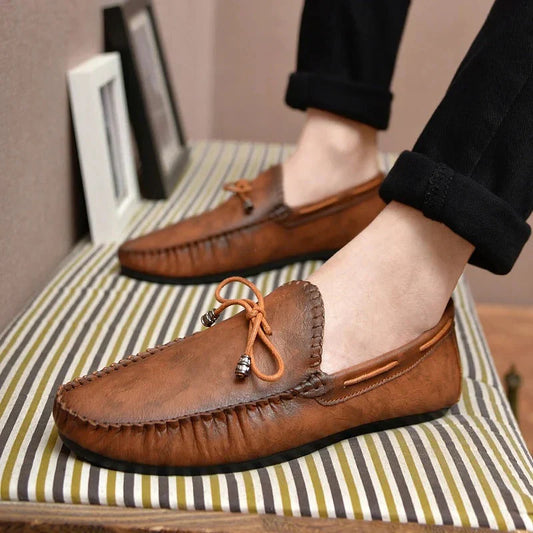 Men’s Classic Loafers with Drawstring | Eco-Friendly Materials for All Seasons