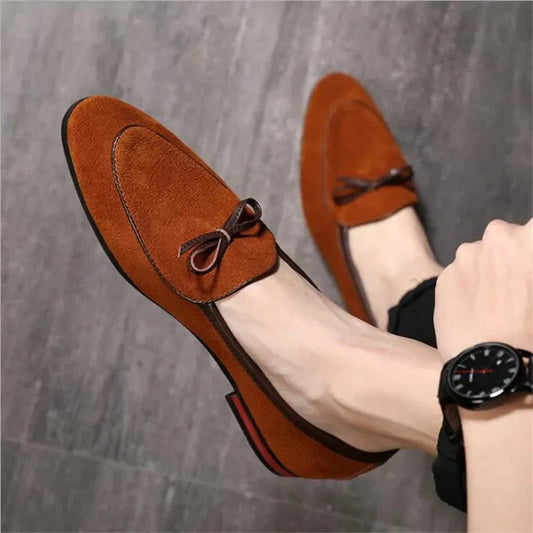 Men’s Refined Suede Loafers with String | For Everyday Wear