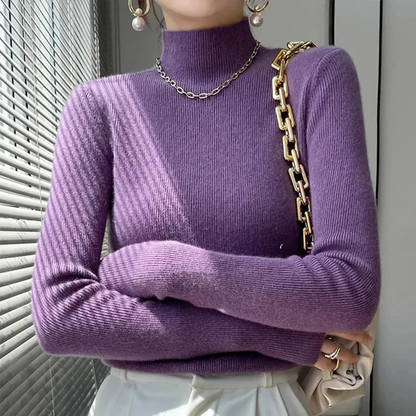 Women's Thick Slim Fit en Turtleneck Jumper | Ideal for Autumn/Winter