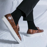 Brown, black, white