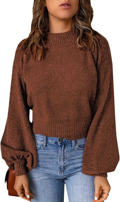Women's Loose Knitted Jumper with Batwing Sleeves | Ideal for Autumn/Winter