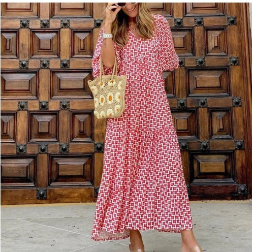 Averie - Casual Cotton Blend Summer Maxi Dress for Women