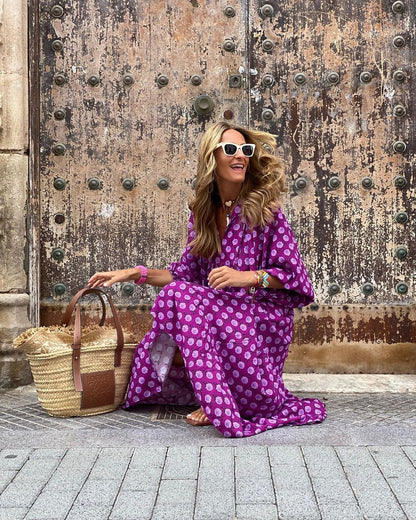 Averie - Casual Cotton Blend Summer Maxi Dress for Women