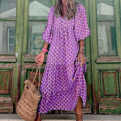 Averie - Casual Cotton Blend Summer Maxi Dress for Women