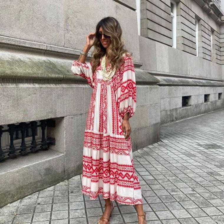 Averie - Casual Cotton Blend Summer Maxi Dress for Women
