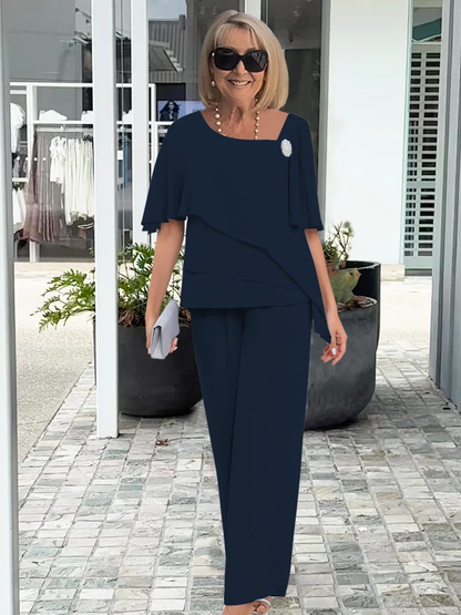 Women's Elegant Outfit Set - Flattering Fit & All-Day Comfort