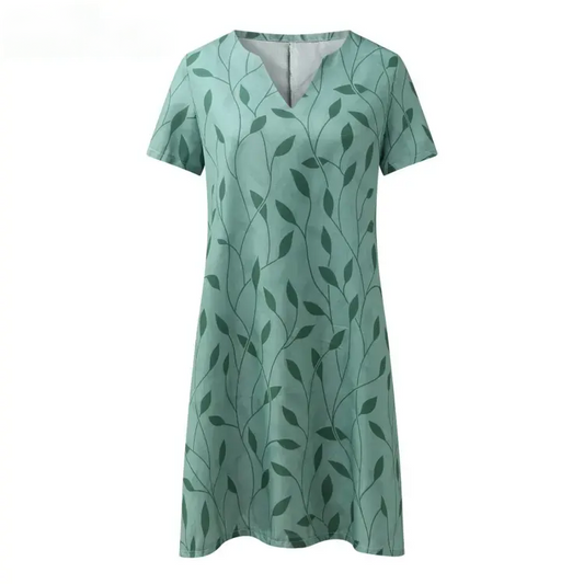 Vanna - Elegant Printed Summer Short Dress for Women