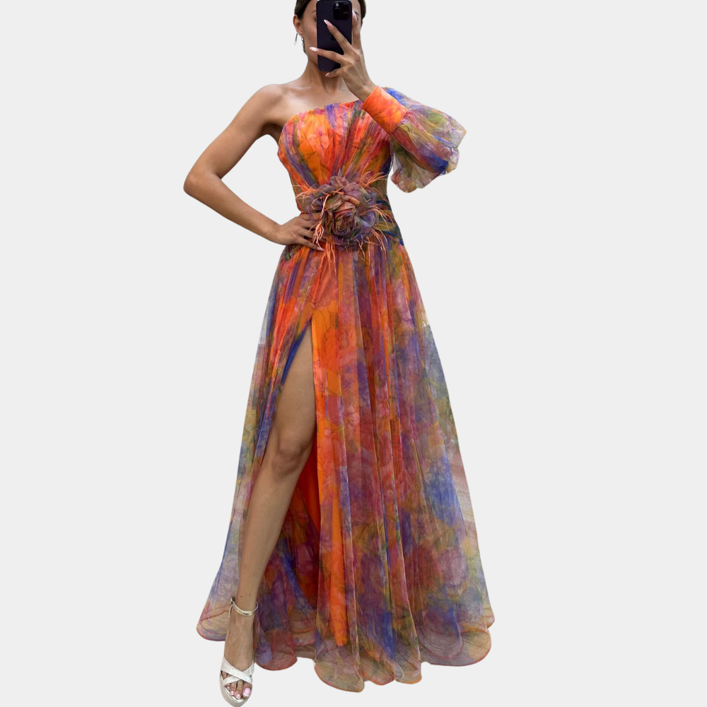 Lowri - Elegant Floral Maxi Dress for Women